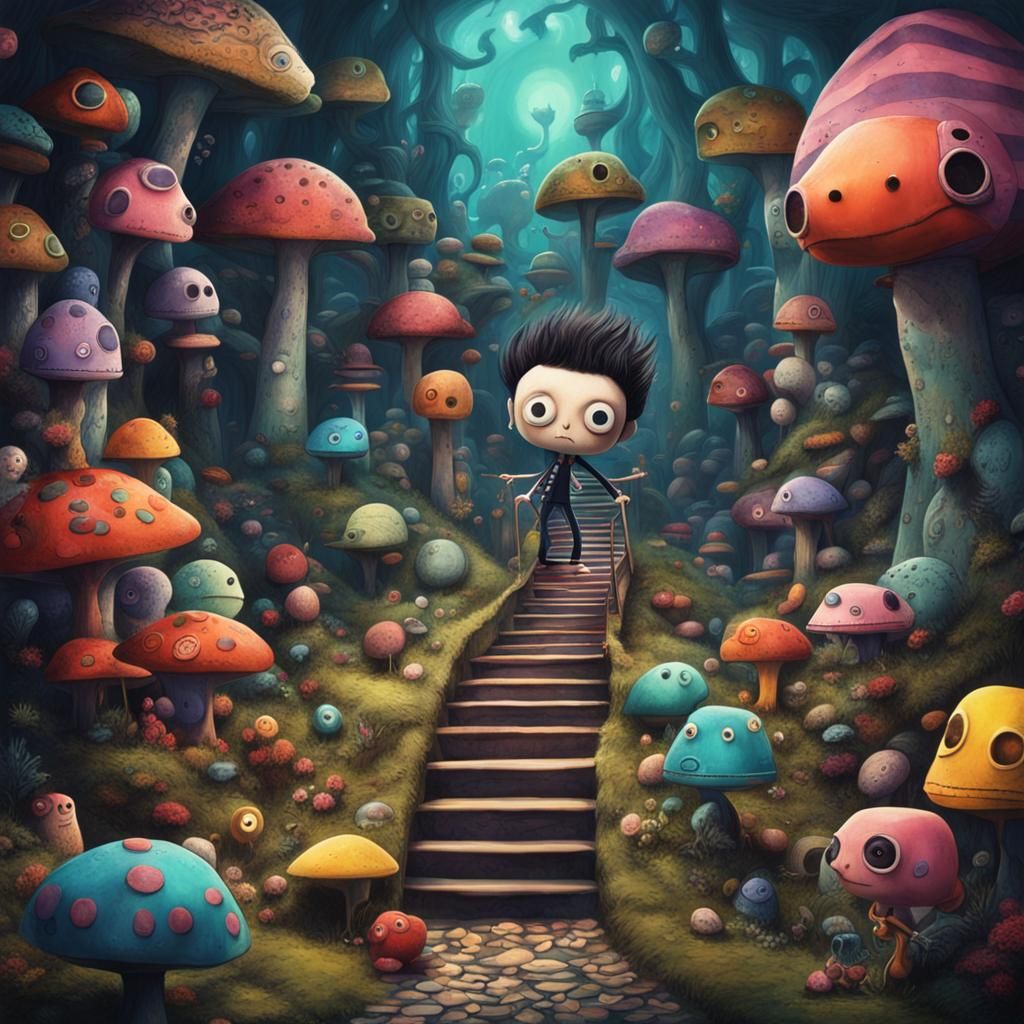 Tommy in mushroom land 🍄🍄🍄🍄