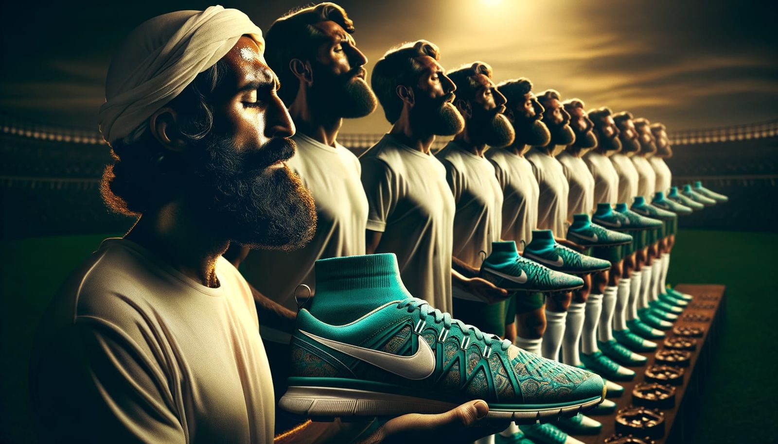 Sweaty Athletes Engage in Intense Soccer Match in Realistic...