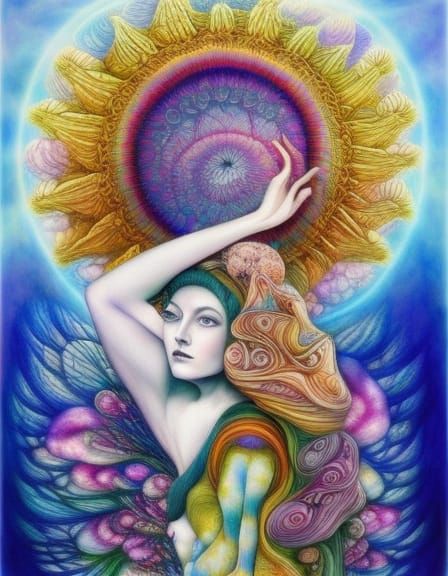 Ethereal Cityscape in Whimsical Watercolor Aesthetic