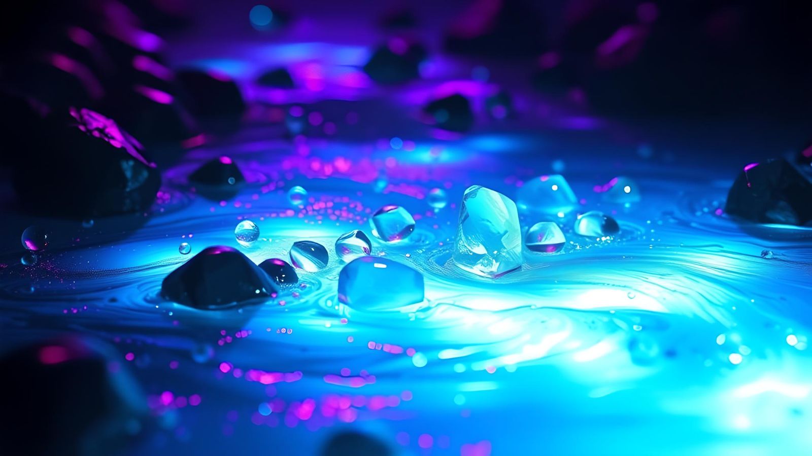 Ethereal Wellness Abyss in Vibrant Fluorescent Hues