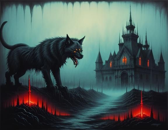 Demonic Battle on a Desolate Apocalypse Street