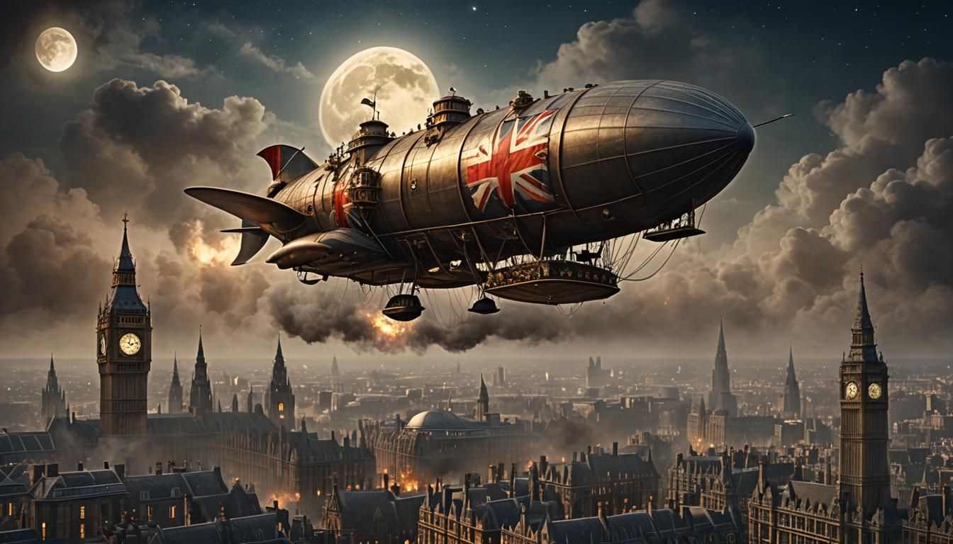 Dreadnaught Airship Of Her Majesty's Royal Airborne Navy On ...