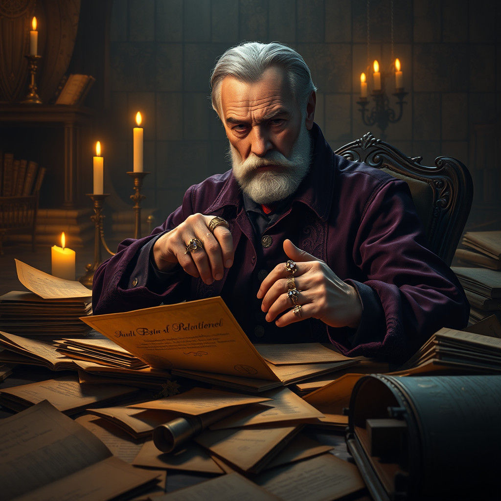 Elsinore Castle Study: A Dark Fantasy Portrait