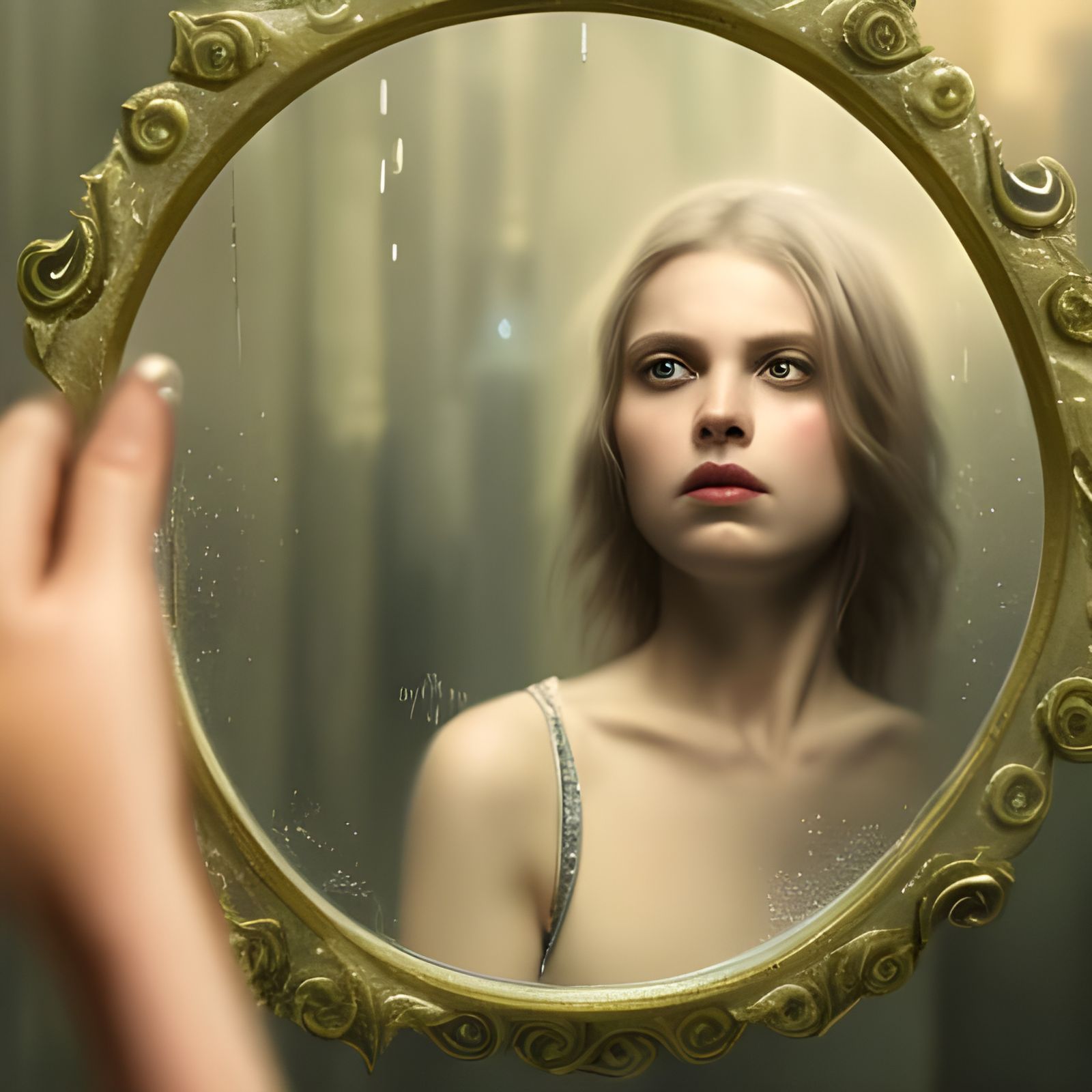 Ethereal Reflections of a Princess's Fading Youth