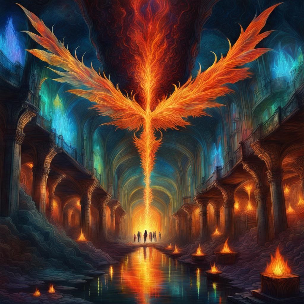 Shimmering Undercity in Vibrant Luminism