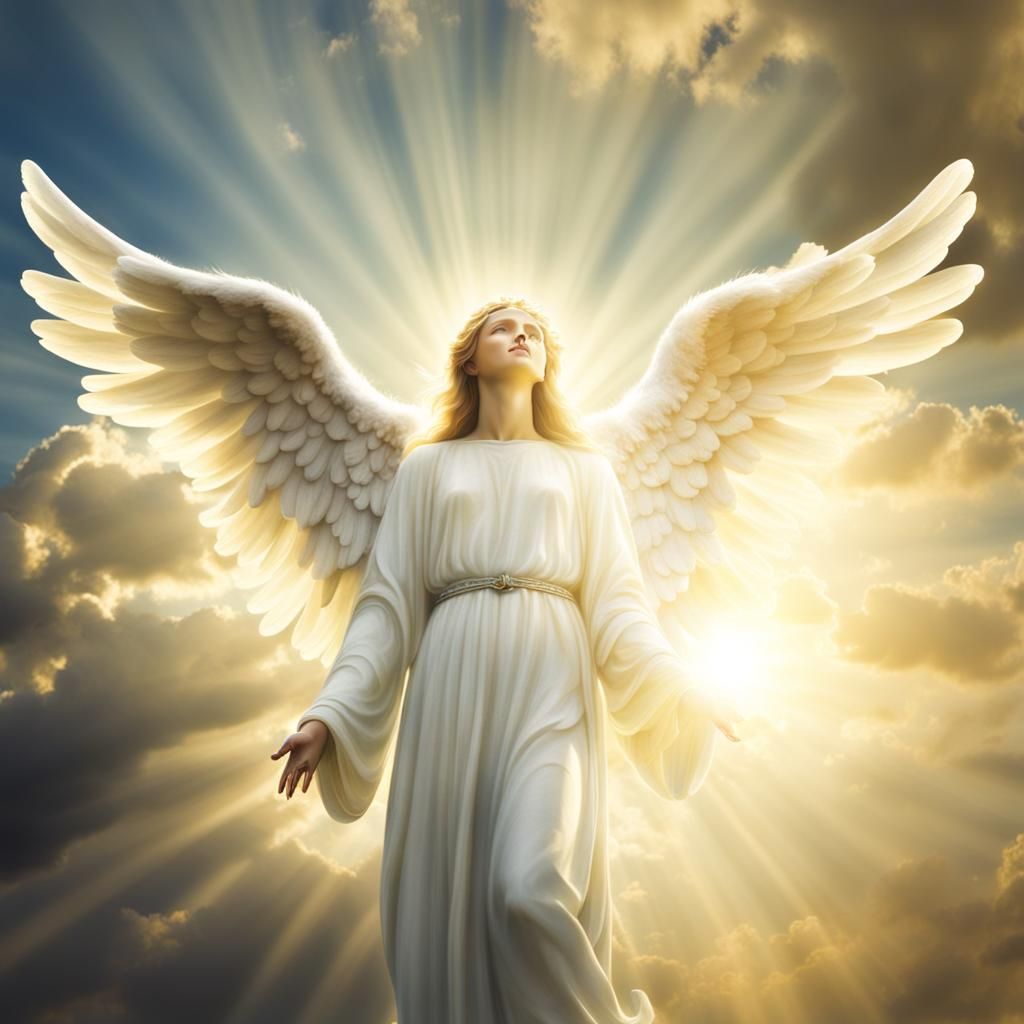 Angel in Radiant Heavenly Light