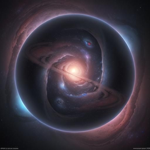 Mystical Galaxy Hub with Vibrant Stars and Planets