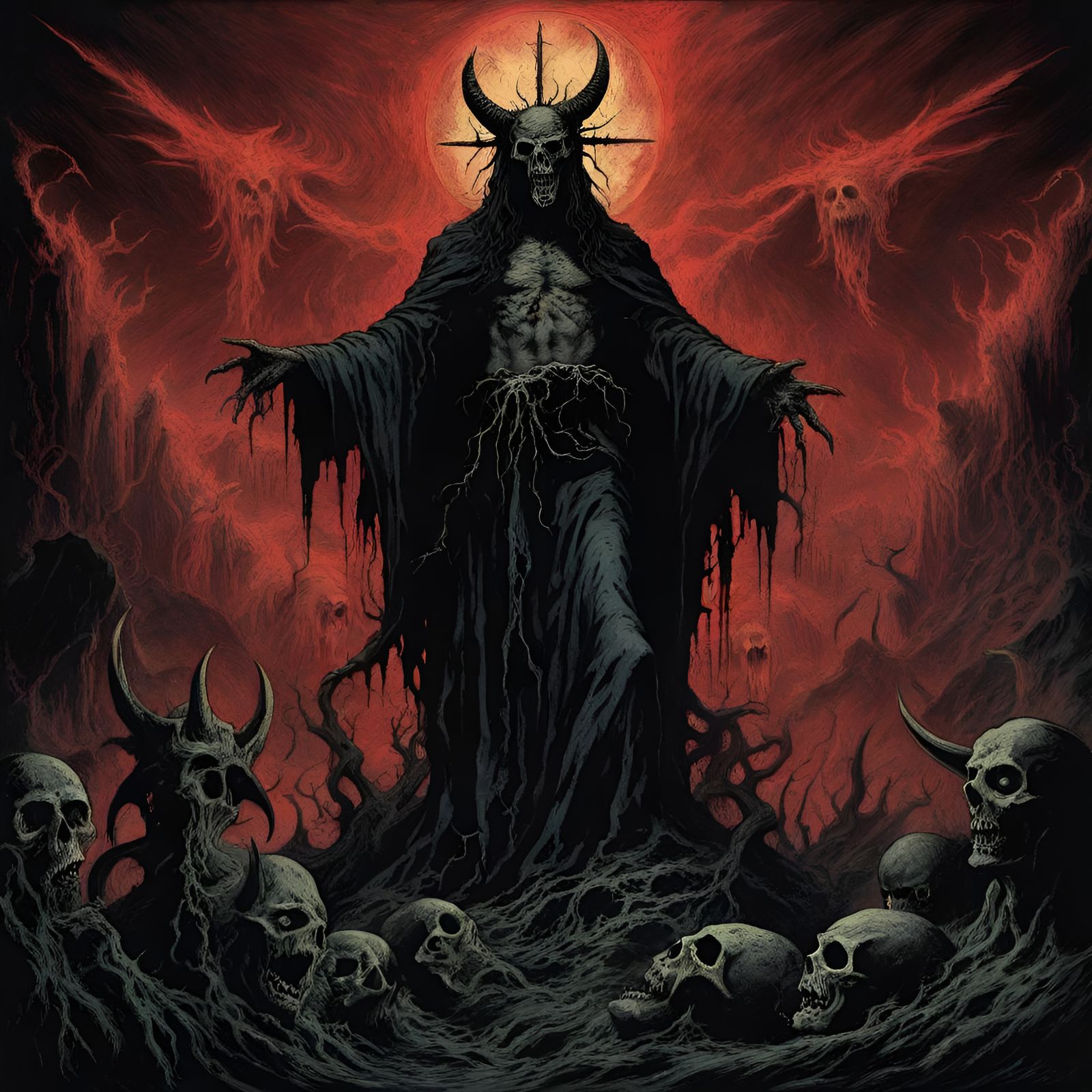 Satanic Armageddon Unveiled in Dark, Gothic Style