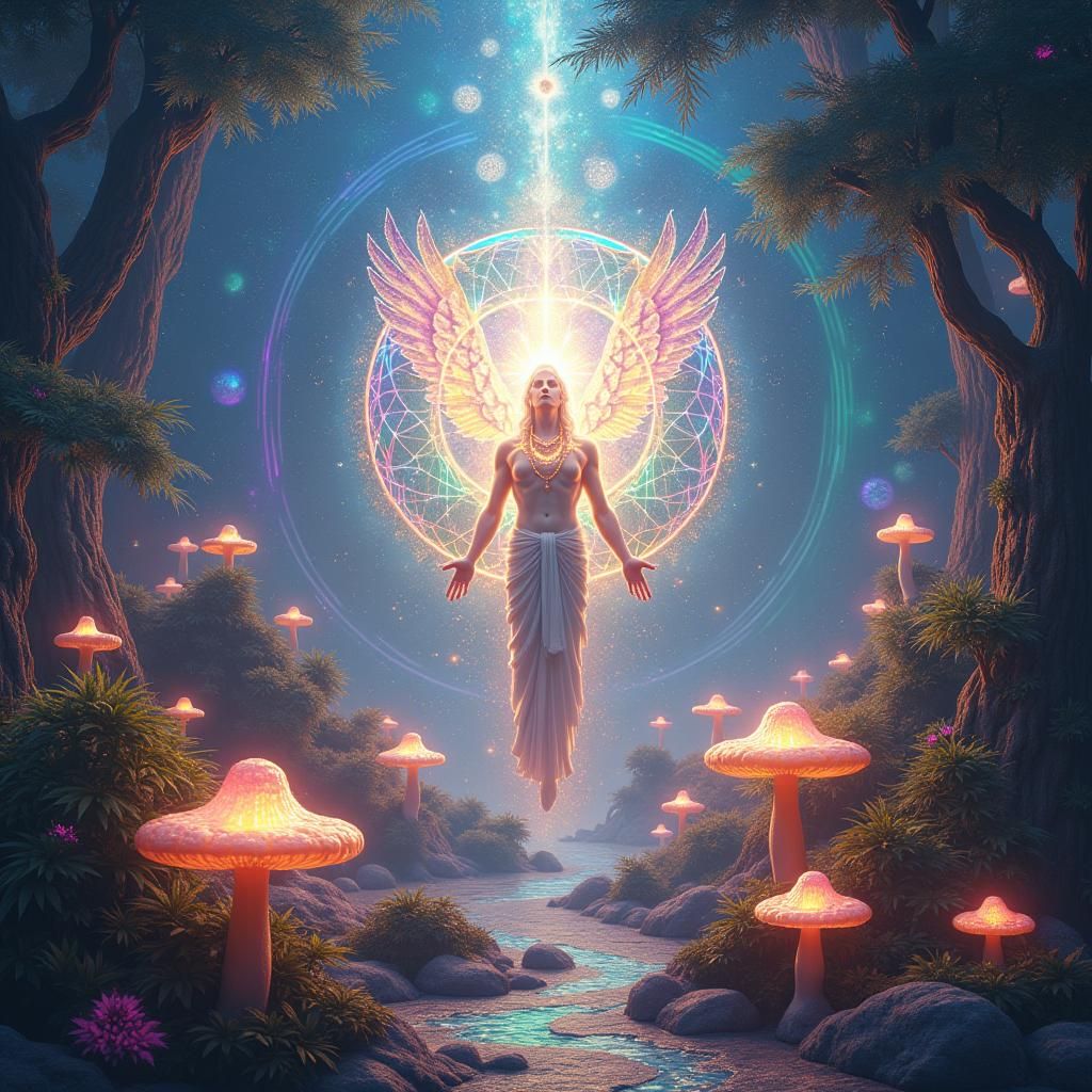 Surreal Landscape of Celestial Unity and Peace