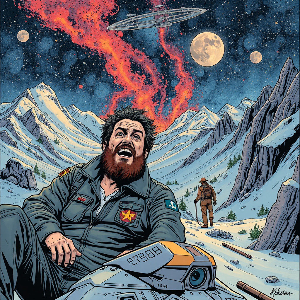 Kazakhsteppescape in Comic Book Style