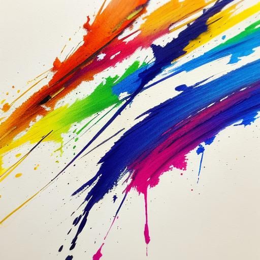 Vibrant Expressionist Boy in a Creative Moment