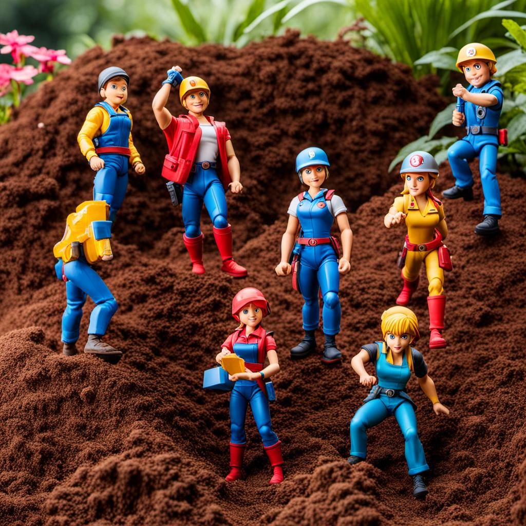 Action Figures Conquer the Dirt Hill