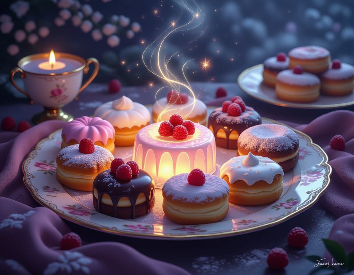 Decadent Desserts with Ethereal Luminescence