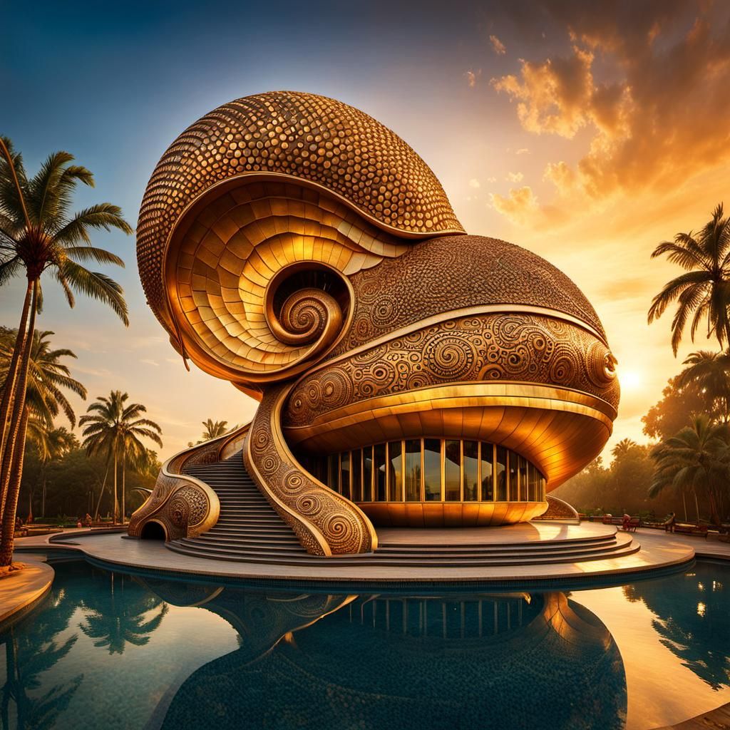 Epic Futuristic Nephilim Naga Architecture in India