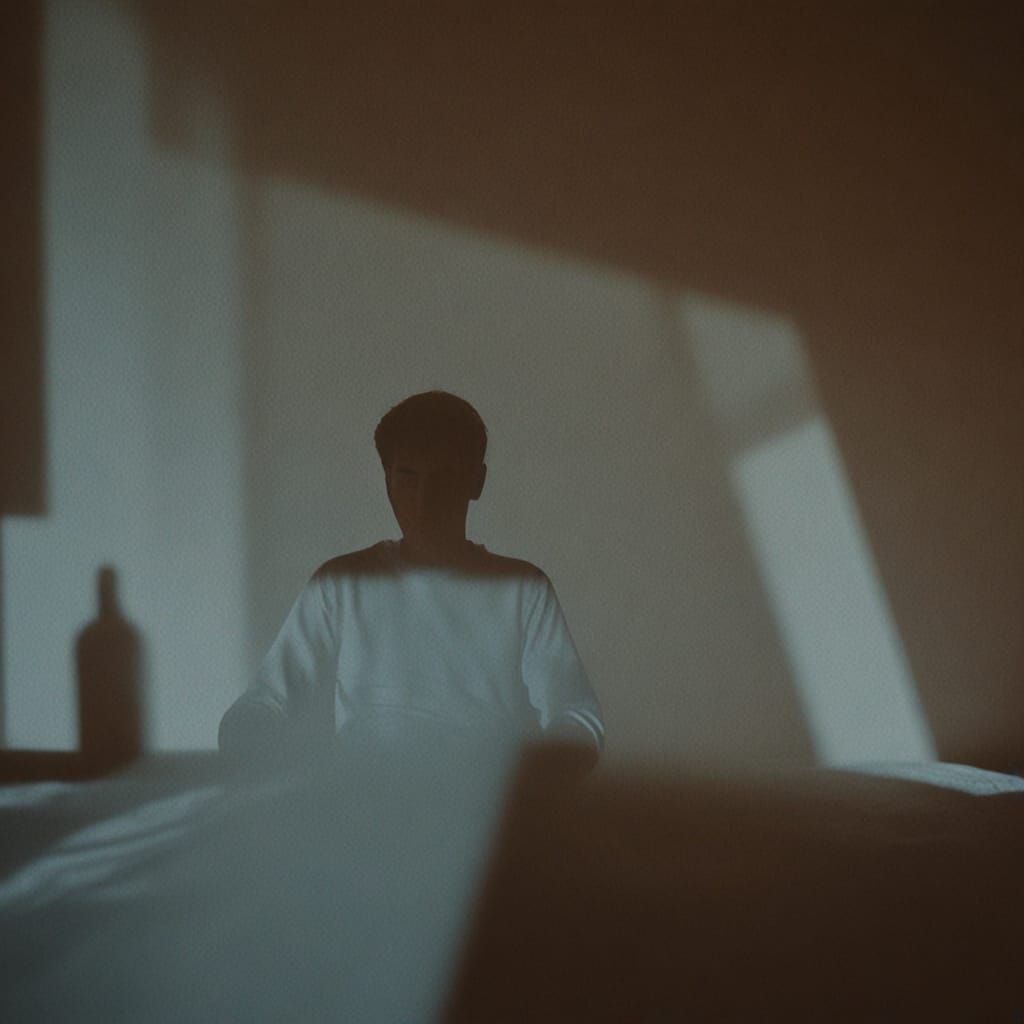 Soft Focus Photo of Silhouetted Person in Room