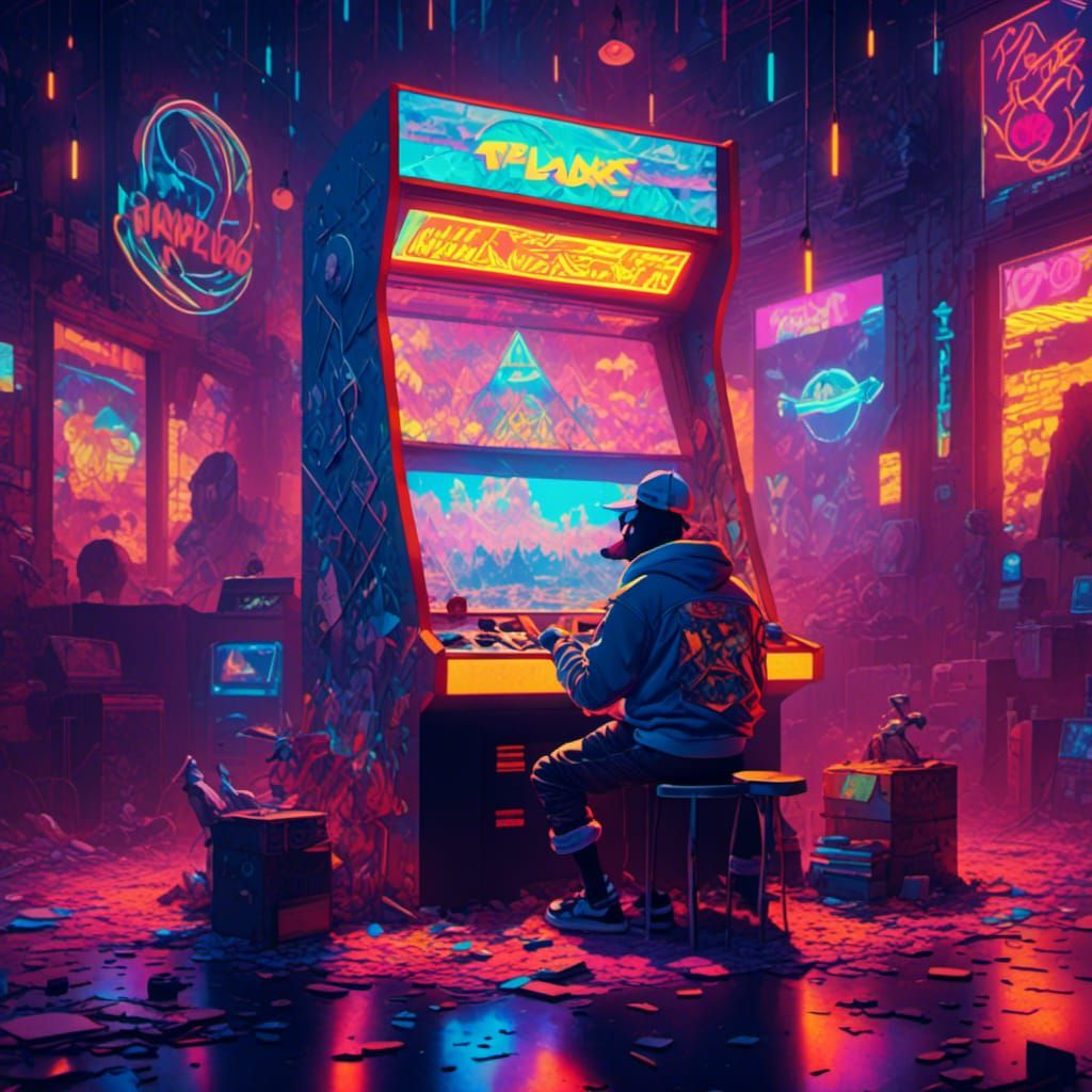 Retro Arcadescape with Howard the Duck