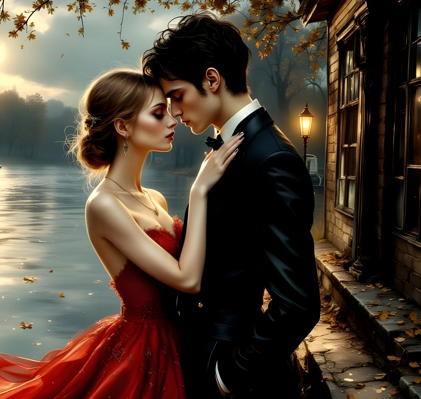 A warm moment for young lovers