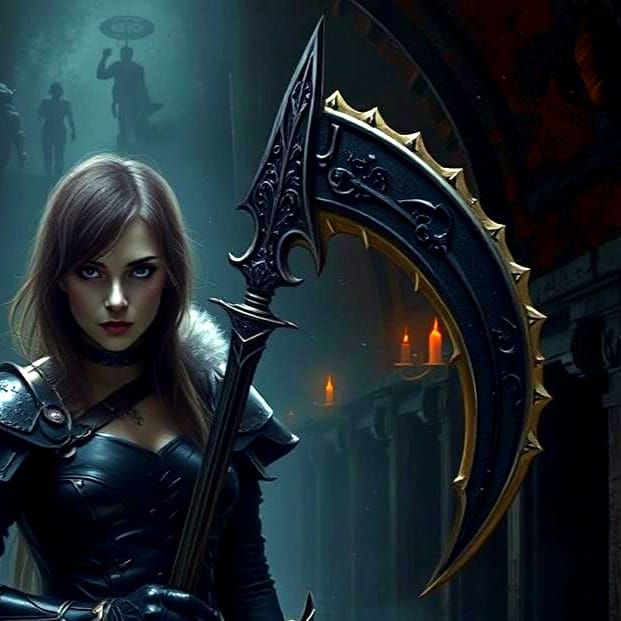 Fierce Warrior Prepares to Unleash Fury