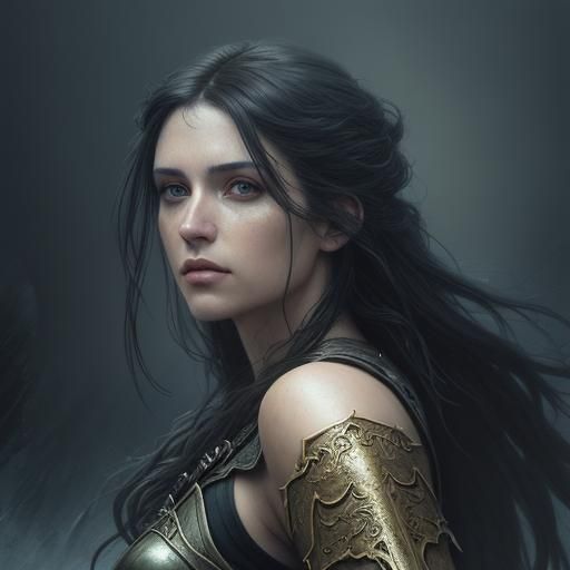 Ethereal Dark Fantasy Princess in Soft Pastels