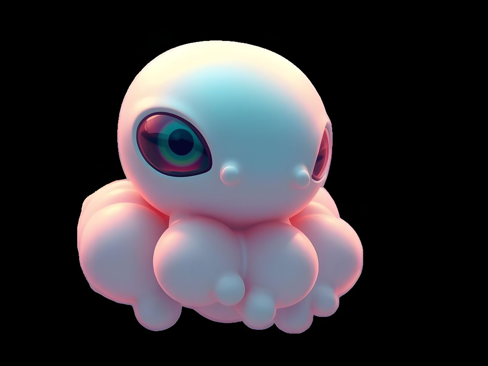 Otherworldly Entity in Vibrant Hyperrealism