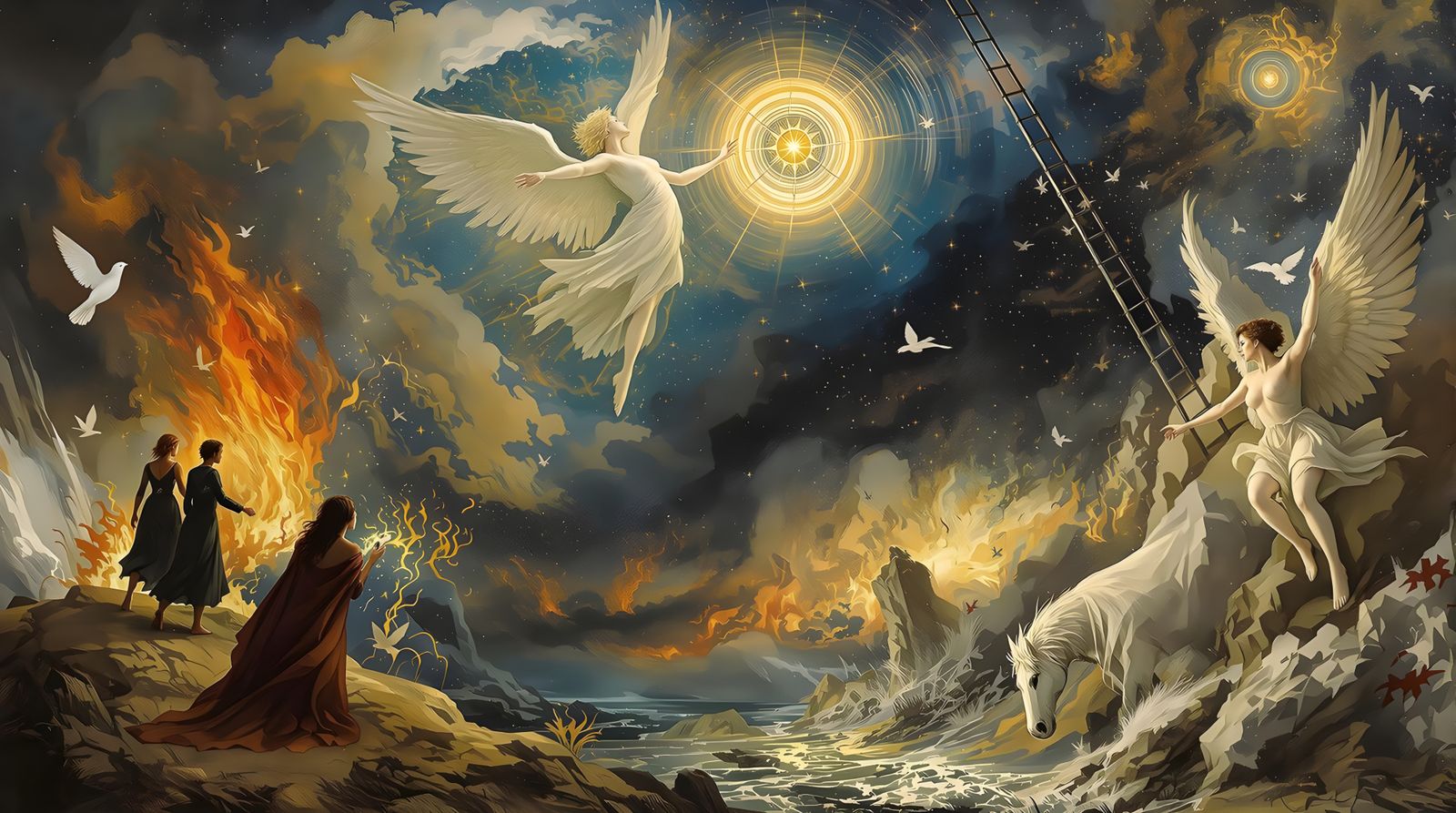 Angels of Turmoil and Redemption in a Whirlwind of War