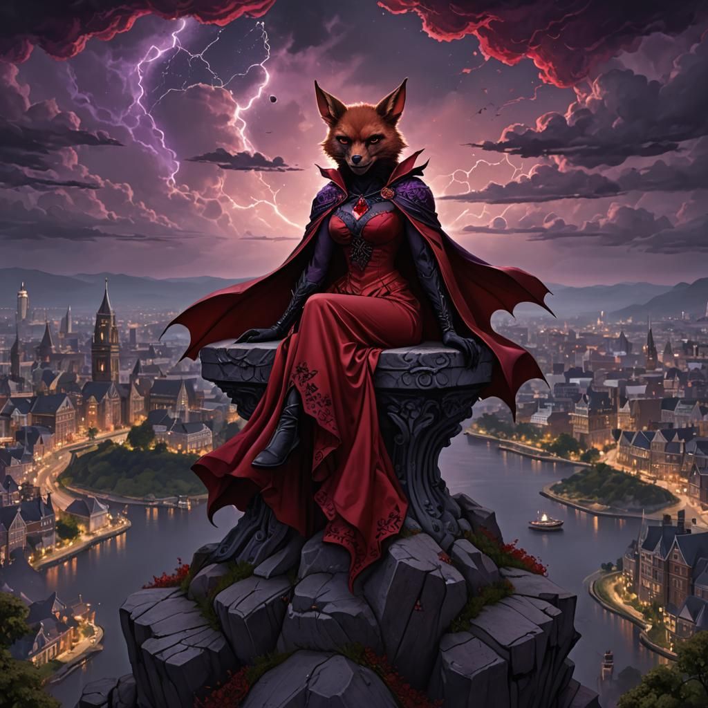 Mysterious Red Bat Queen Reigns Over Dark Victorian City