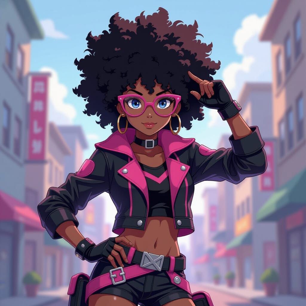 Anime-Style Kingdom Hearts Heroine in Studio Trigger Style