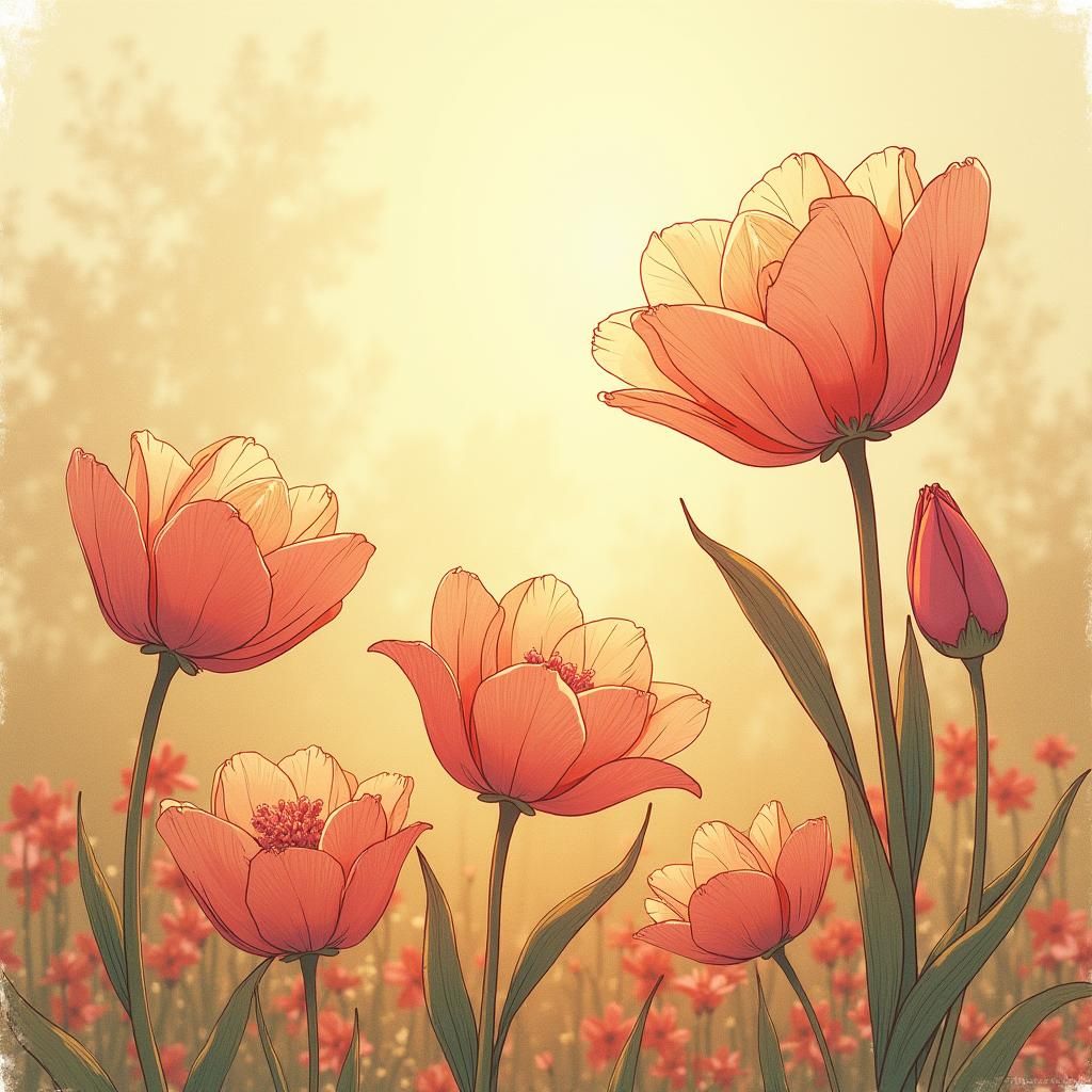 Vintage-Style Floral Illustrations from Around the World