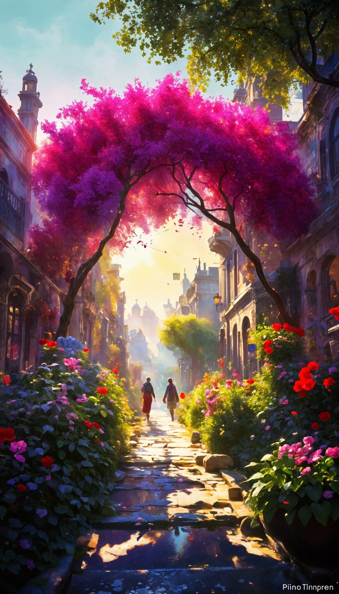 Spring Blossoms in Hyperrealistic Style