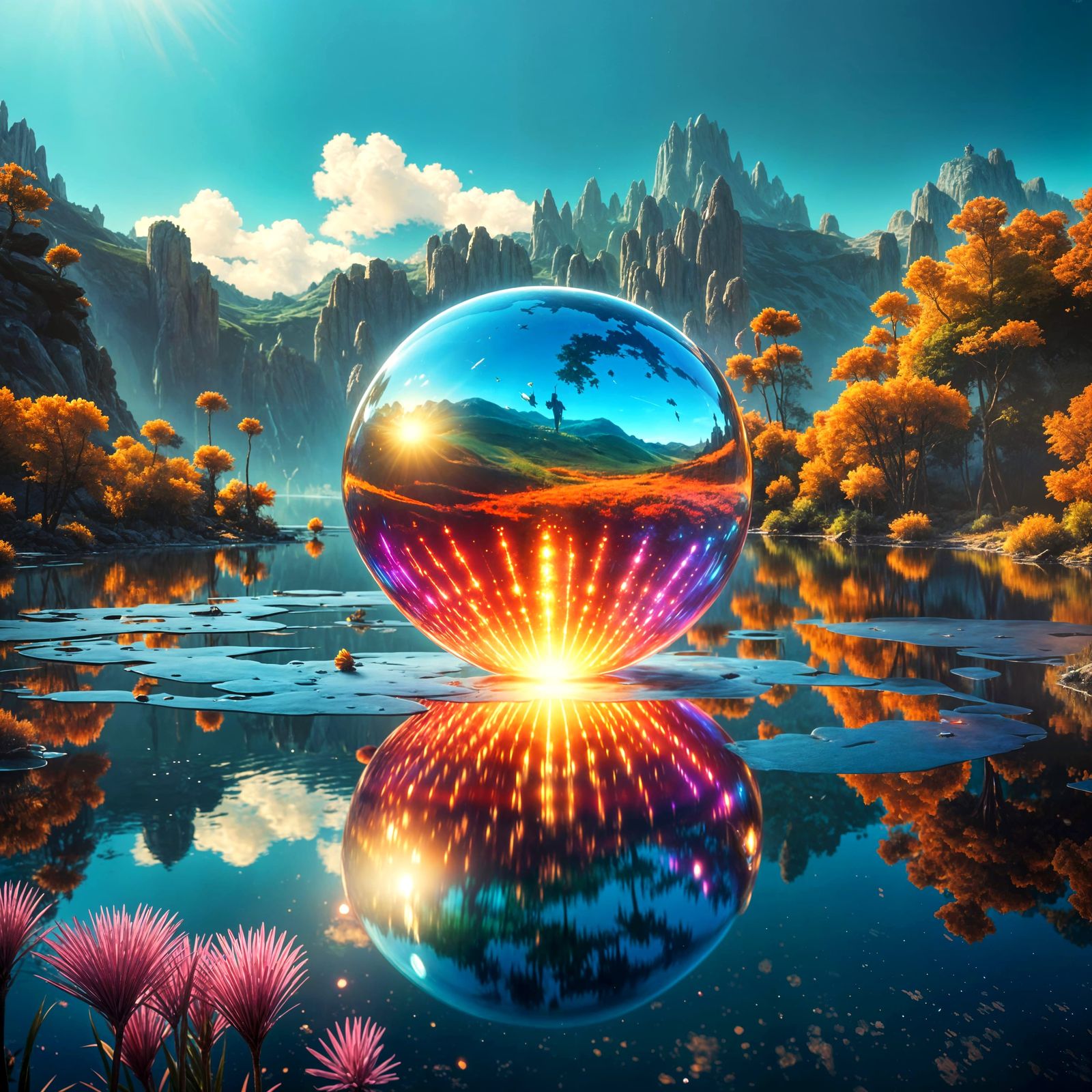 Ethereal Portal of Radiant Wonder in Liminal Glow