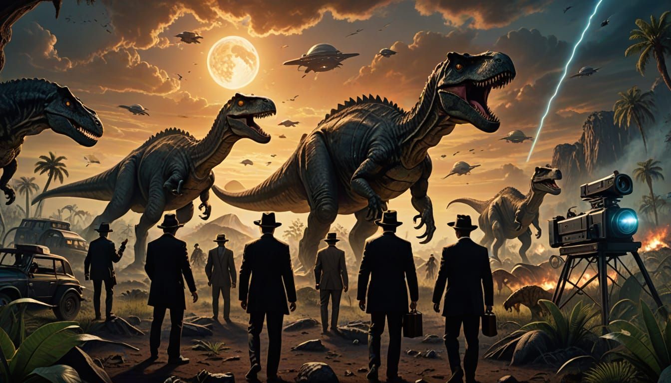 Men in Black Witness Prehistoric Meteor Strike