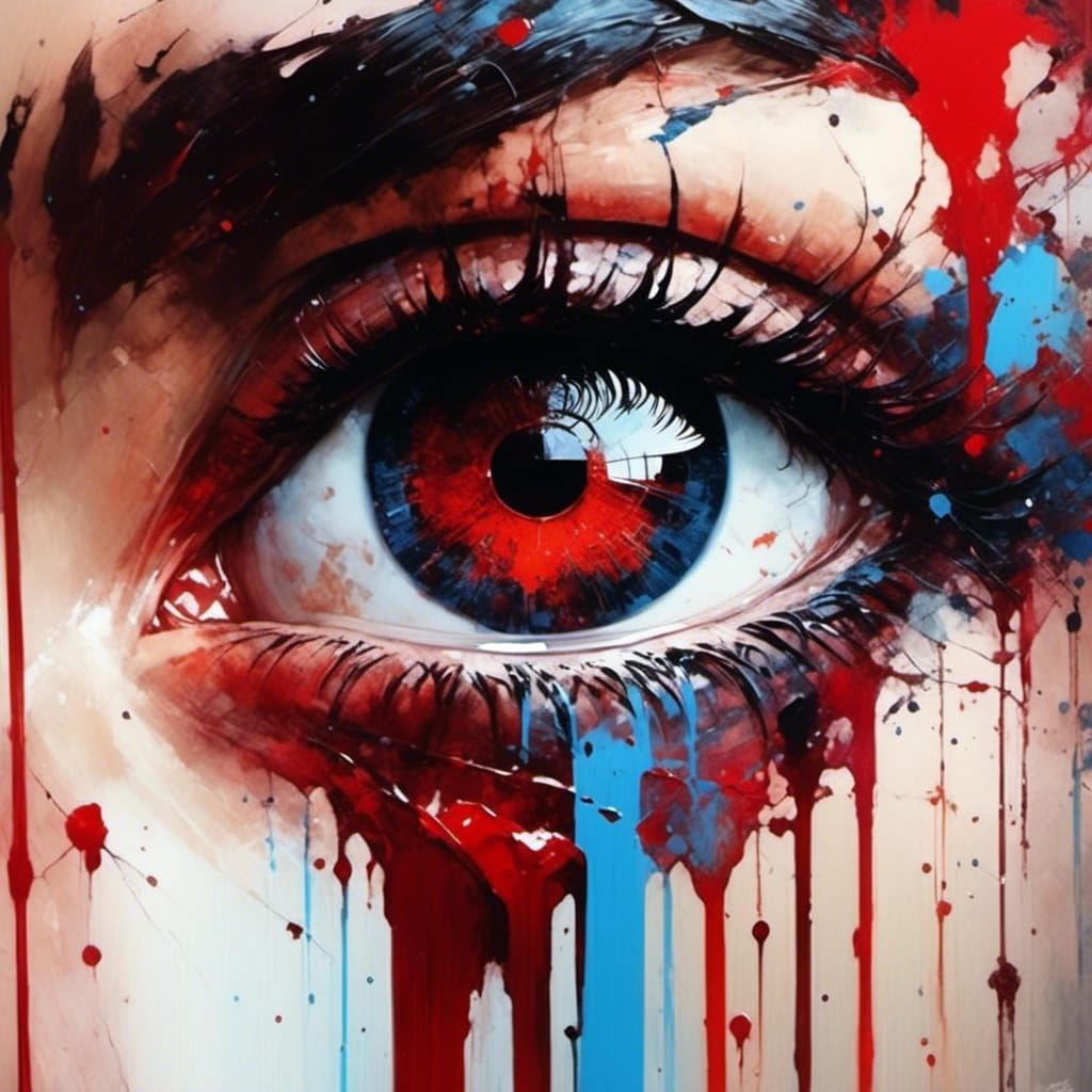 Dark Vampire Queen Portrait in Oil