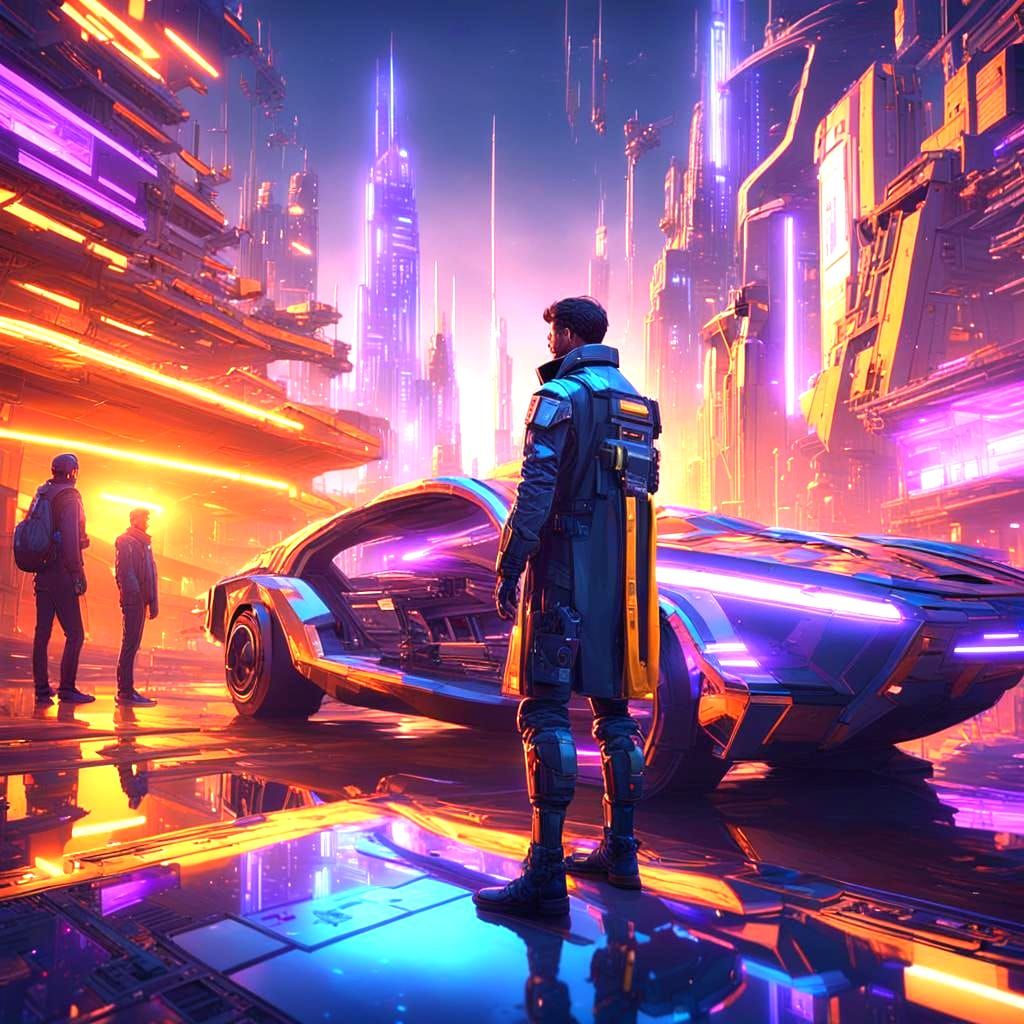 Time-Traveling Futuristic Hero Arrives in the Past