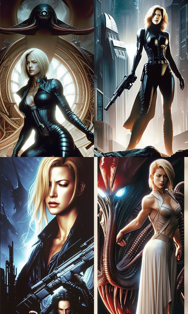 Parasite Eve Movie Poster in H.R. Giger's Dark, Epic Style