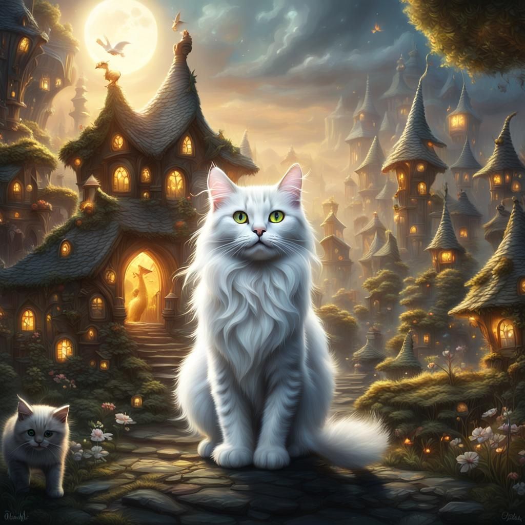 Regal Feline Prince of the Enchanted Village