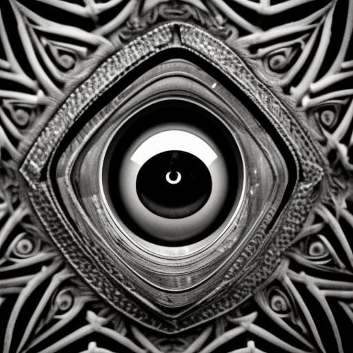 Mysterious Illuminati Figure in Hyperrealistic HDR