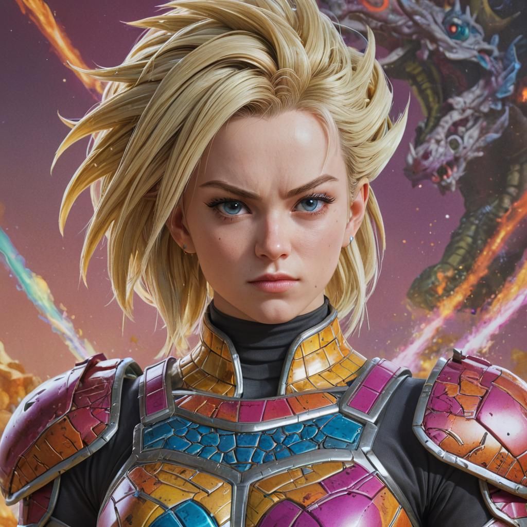 android 18 saiyan armor