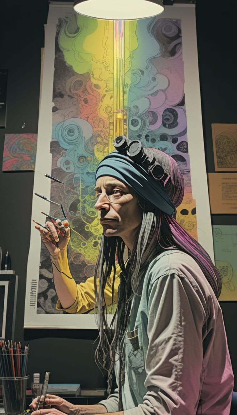 Ethereal Halogen Queen in Triadic Colors