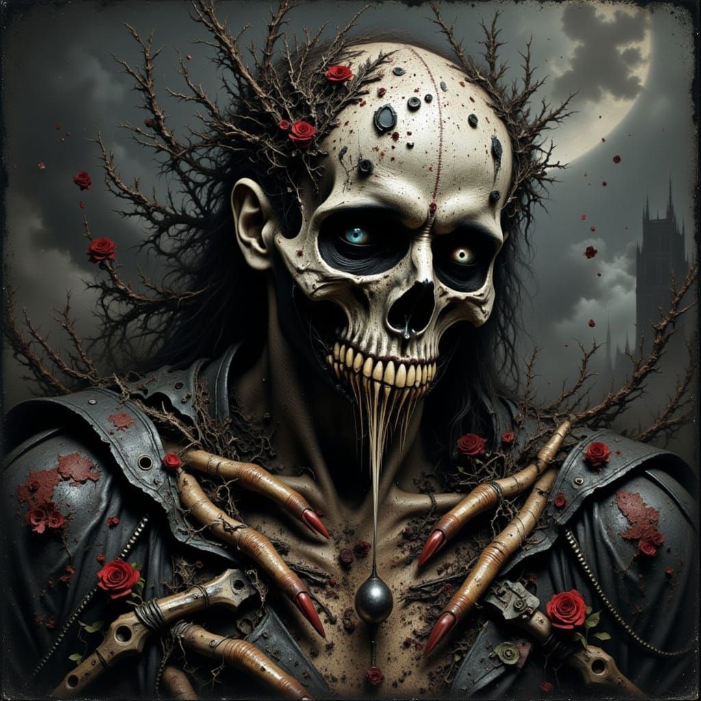 Impasto Horror in the Style of Purgatory Portraits