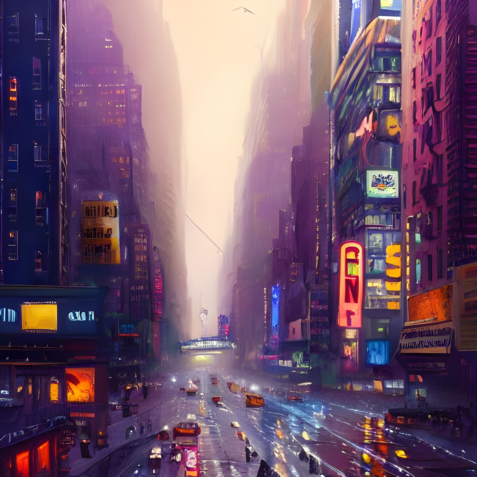 Cinematic New York Cityscape in Photorealistic Digital Art