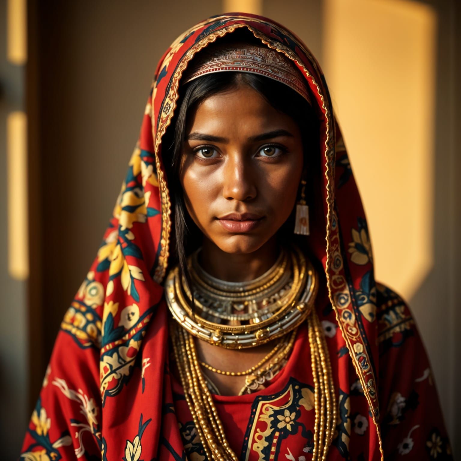 Ethereal Amhara Beauty in Cinematic Hyperrealism