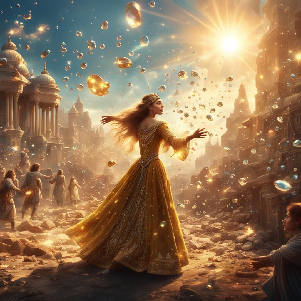 Epic Princess Releases Glittering Jewels Amidst Vibrant Sunl...