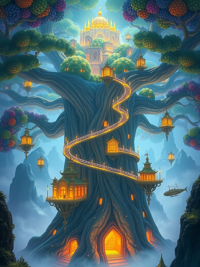 Enchanted Steampunk Tree of Wonder