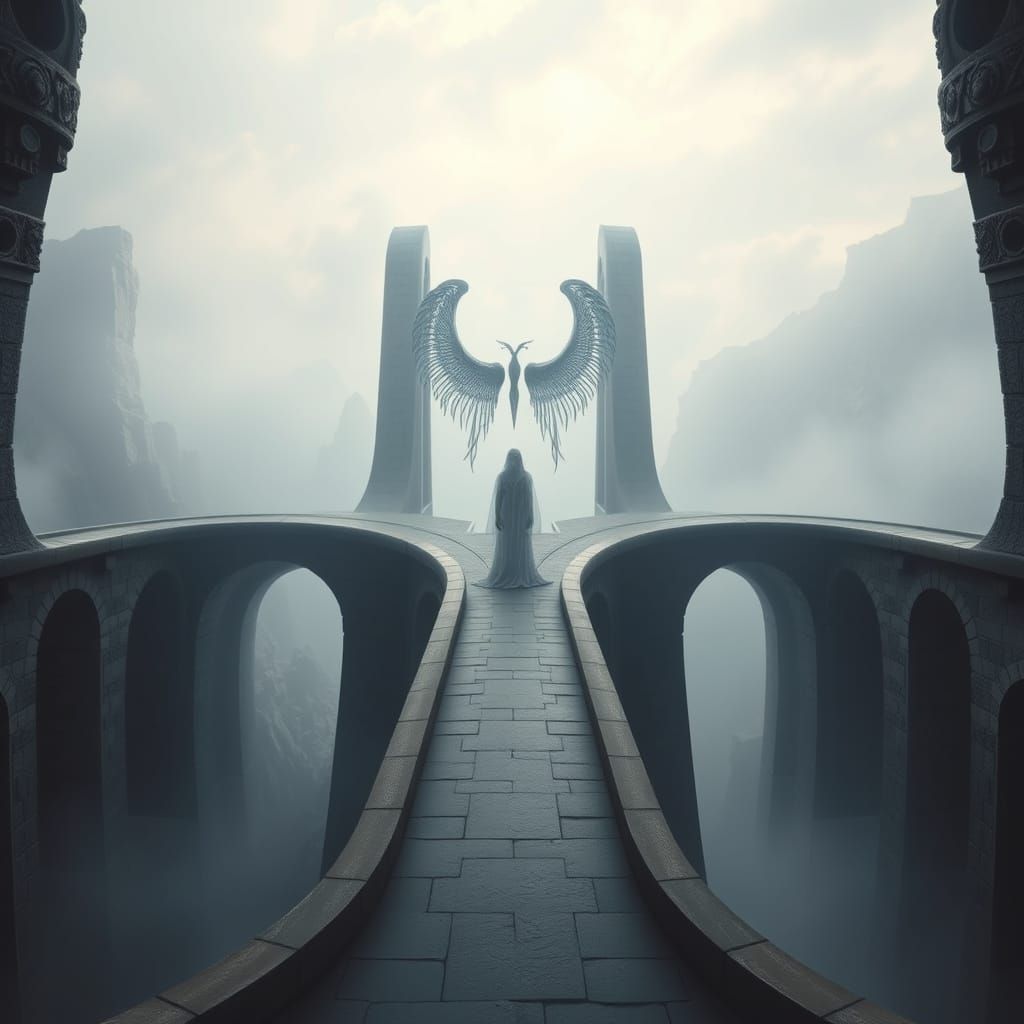 Ethereal Goddess Spanning Infinite Bridge