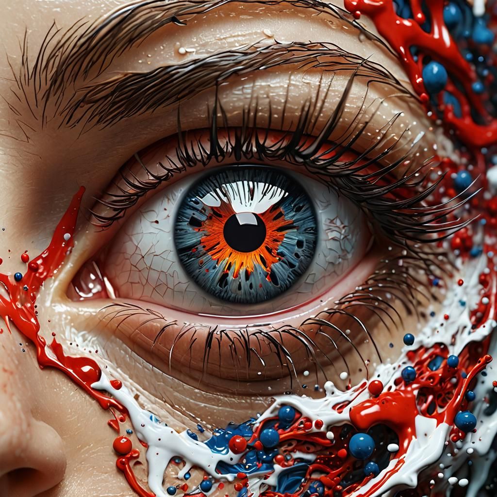 Hyperrealistic Splash Art in Epic Mixed Media
