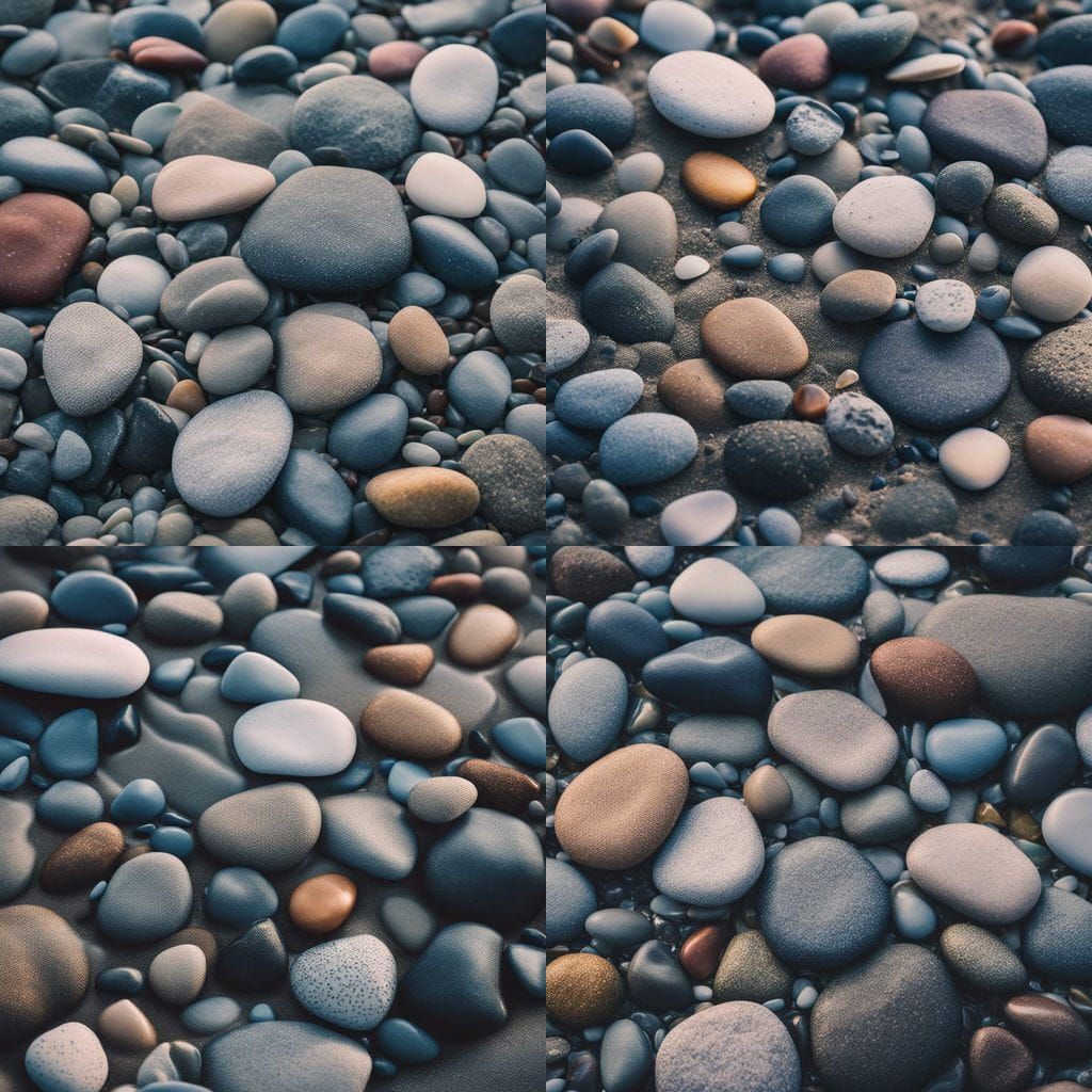 Glimmering Sea Pebbles