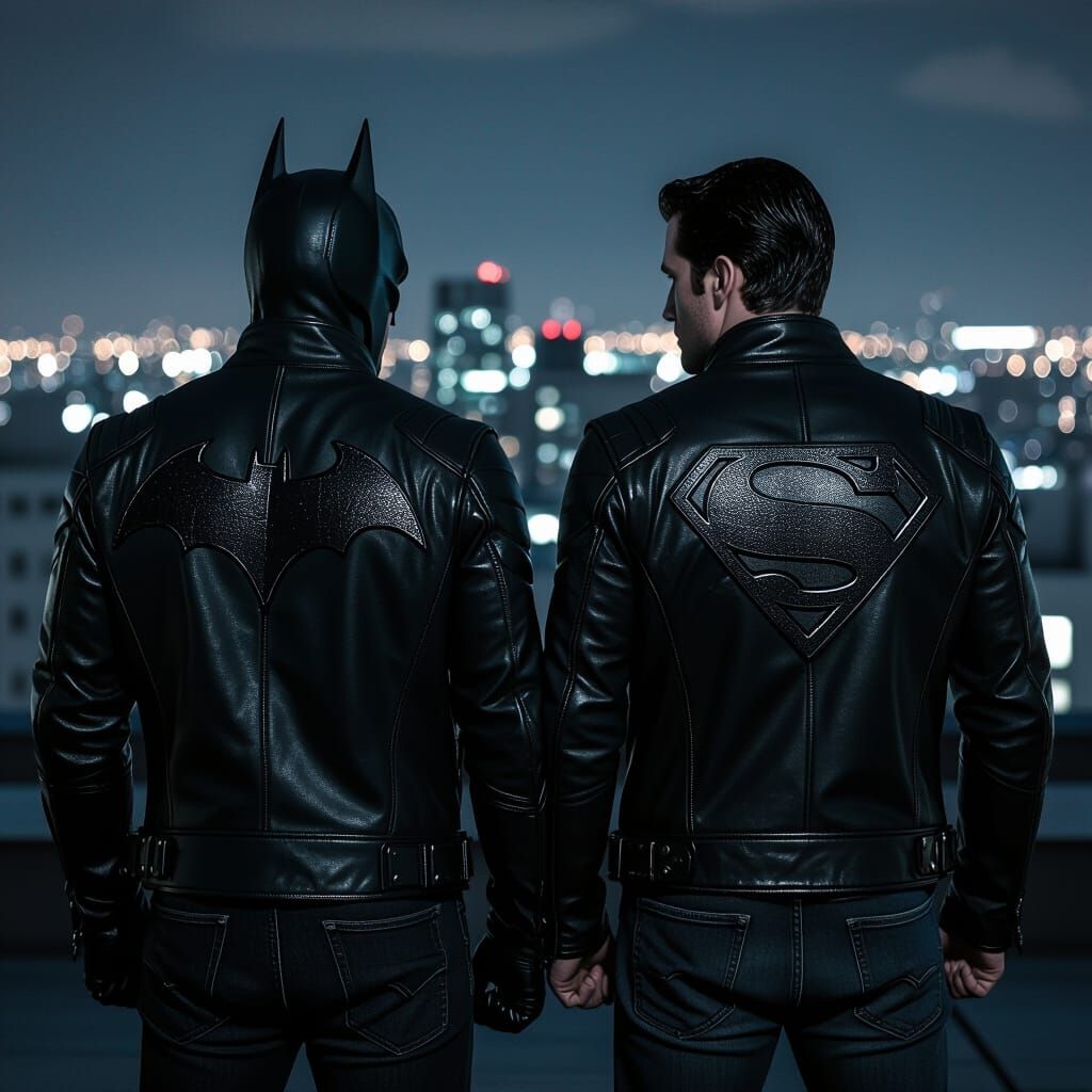 Gotham Knights: Hyper-Realistic Superhero Silhouette