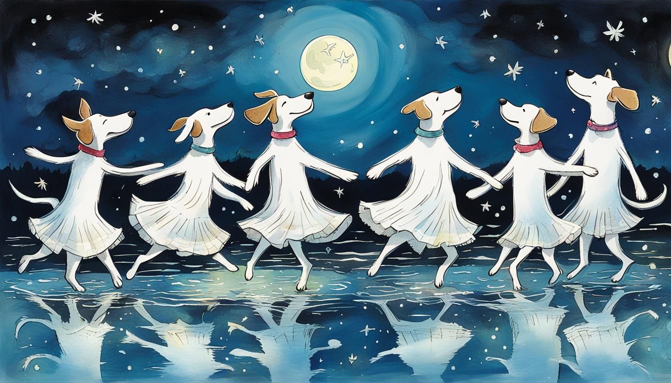 dogs dancing swan lake