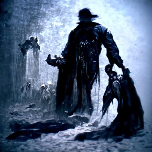 The Undertaker, a Dark and Mysterious Figure in a Horror-Ins...