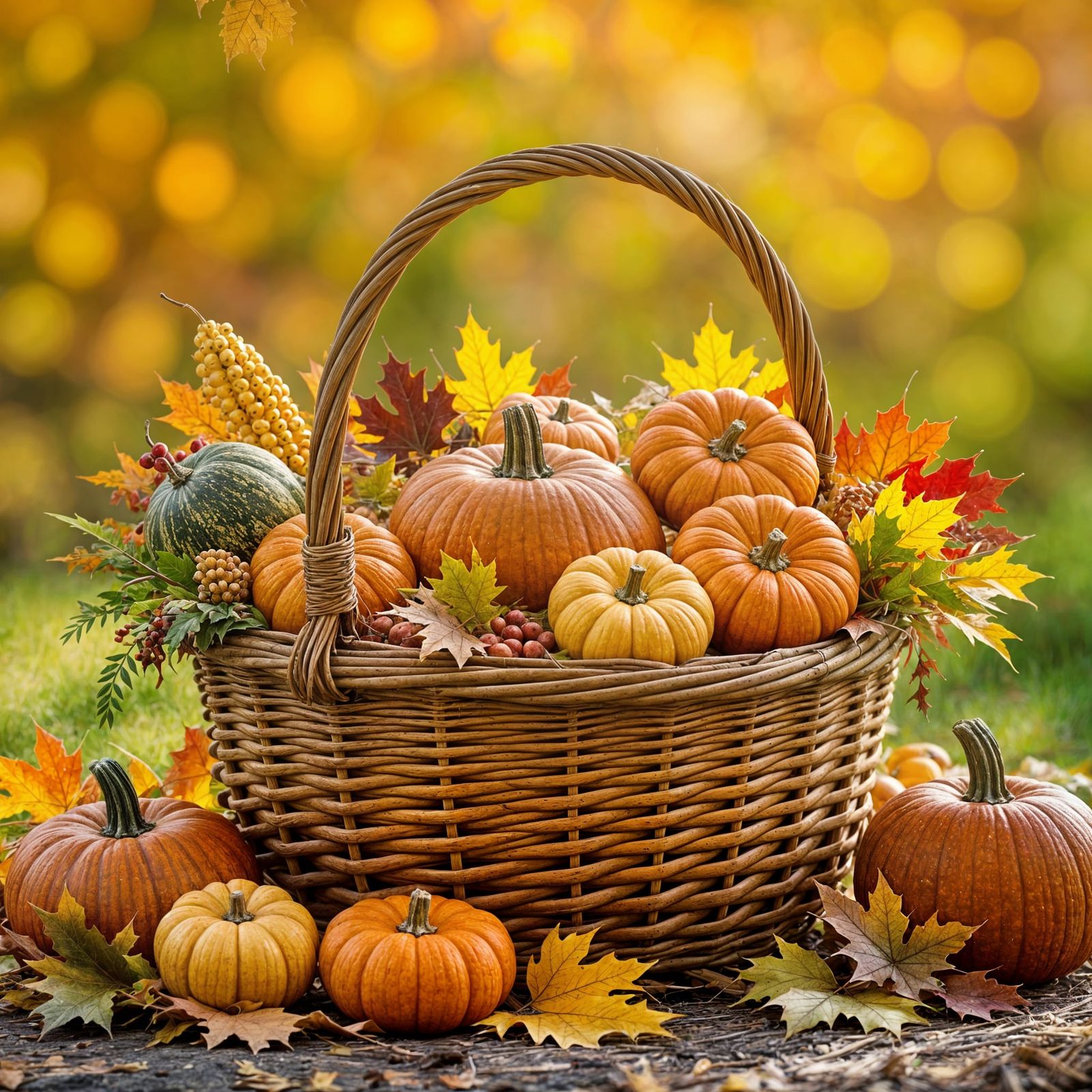 Autumn Harvest Scene